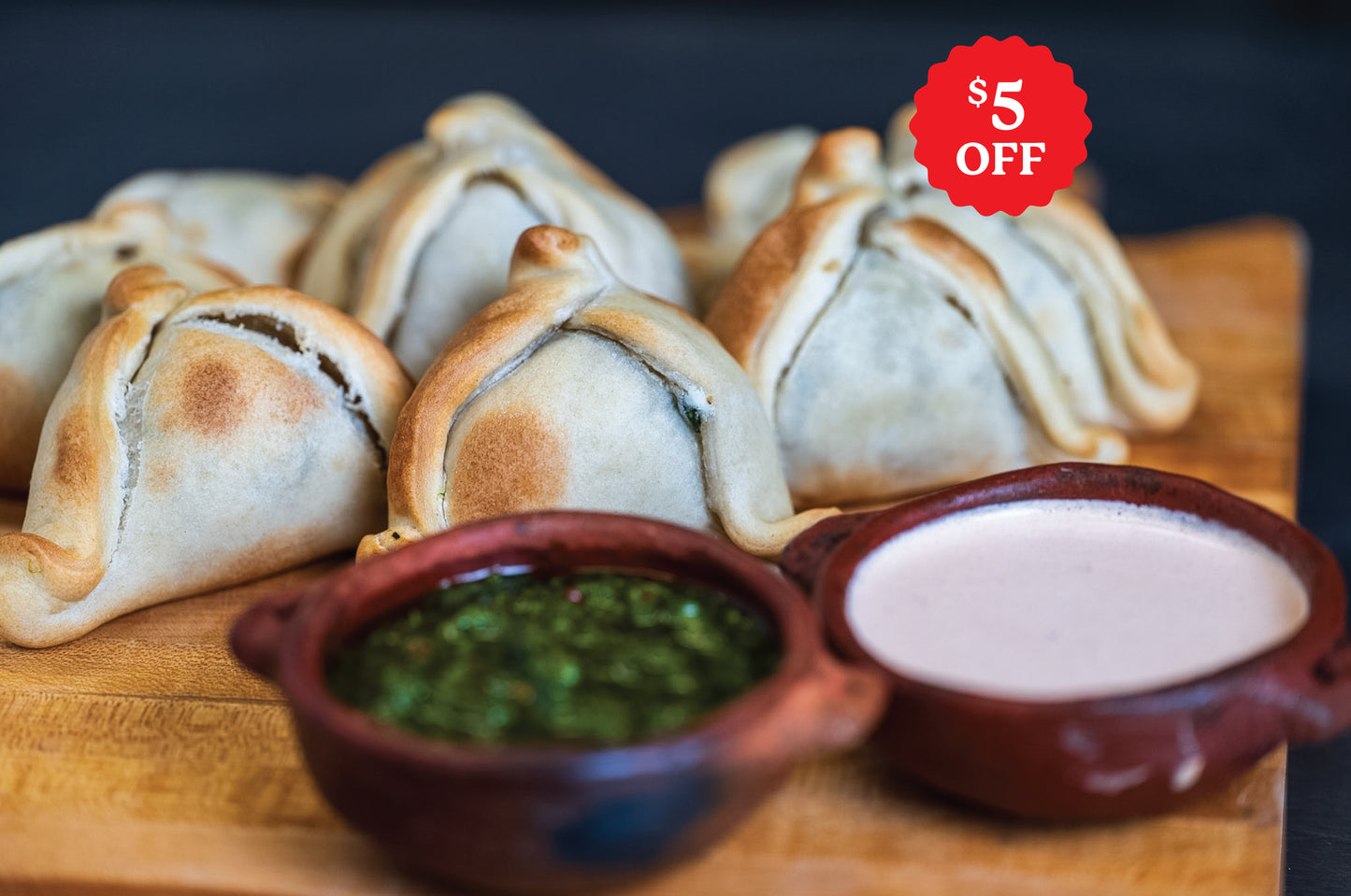 Mini-Empanadas Spinach & Goat Cheese